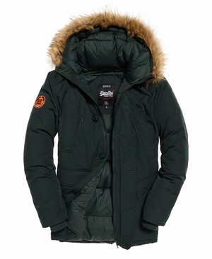 Superdry Rookie Down Parka Férfi Kabát Fekete | WVPTE6953